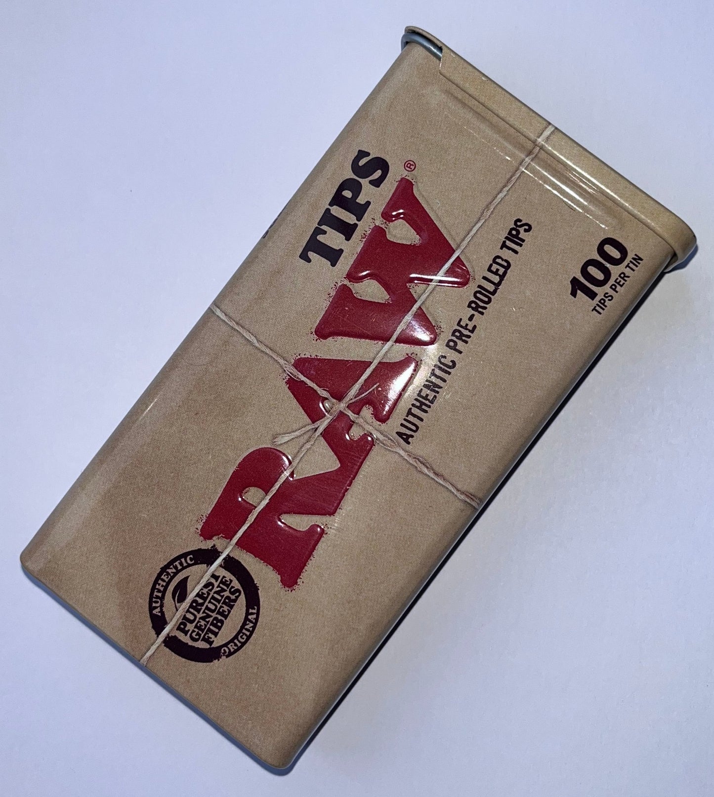 100 RAW Pre-Rolled Tips in a Tin