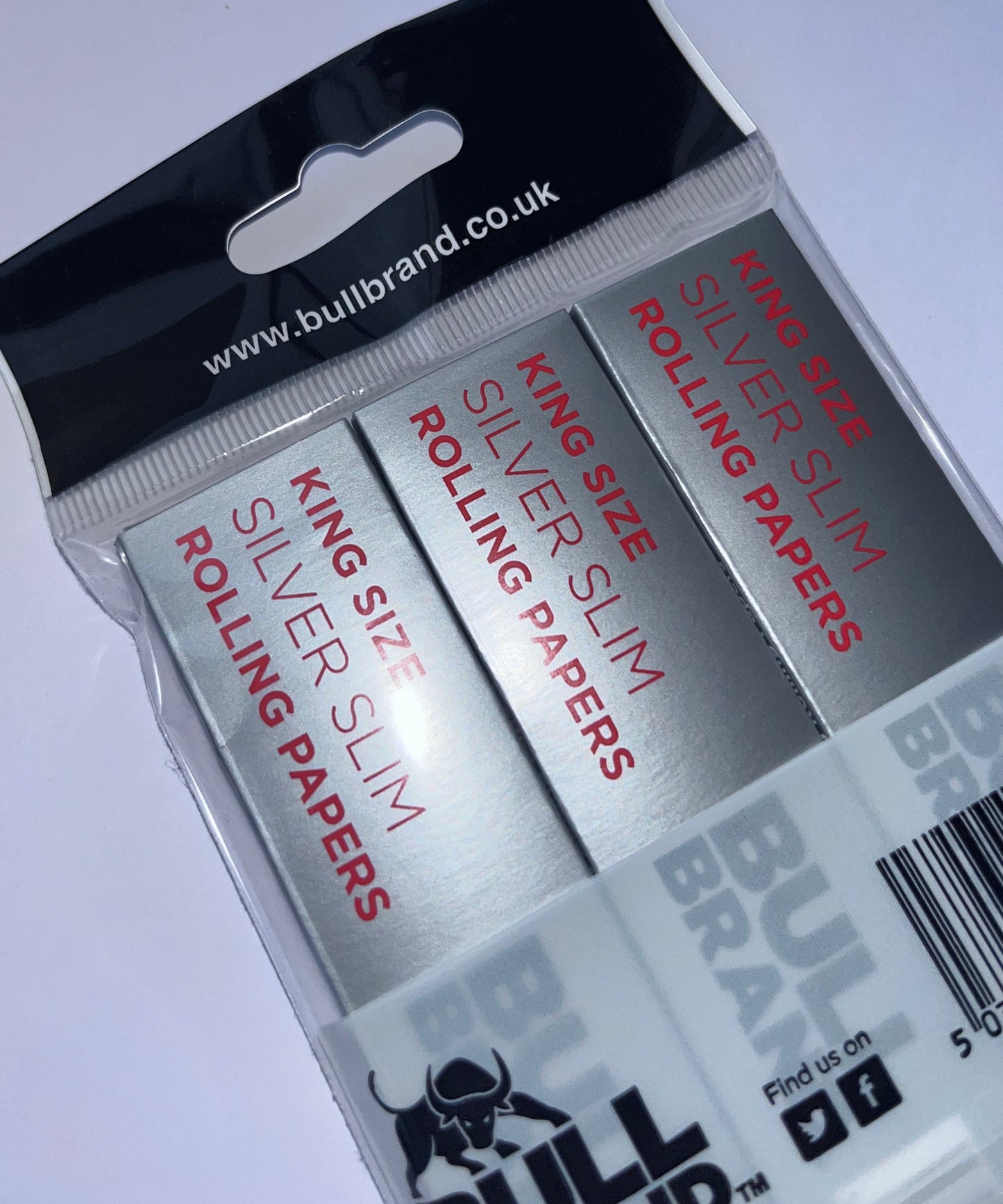 King Size Silver Slim BULL BRAND
