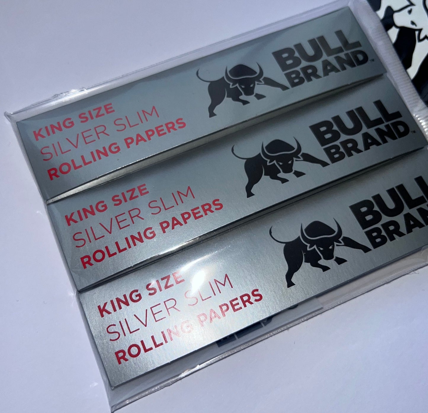 King Size Silver Slim BULL BRAND
