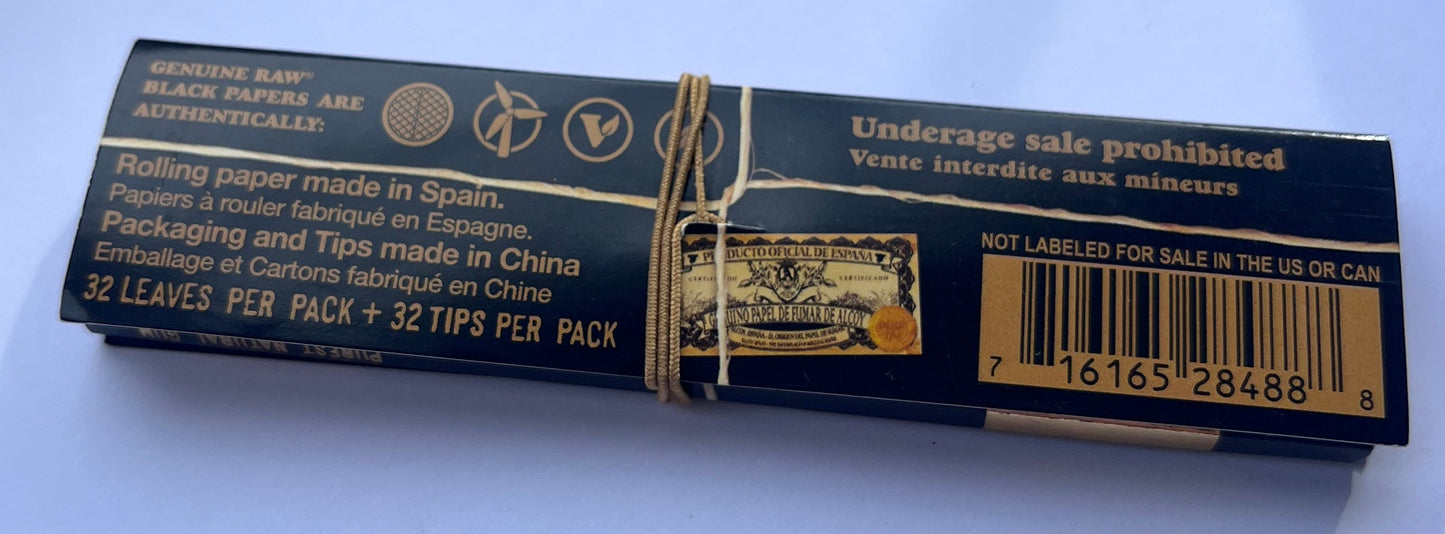 RAW Black Connoisseur King Size Papers