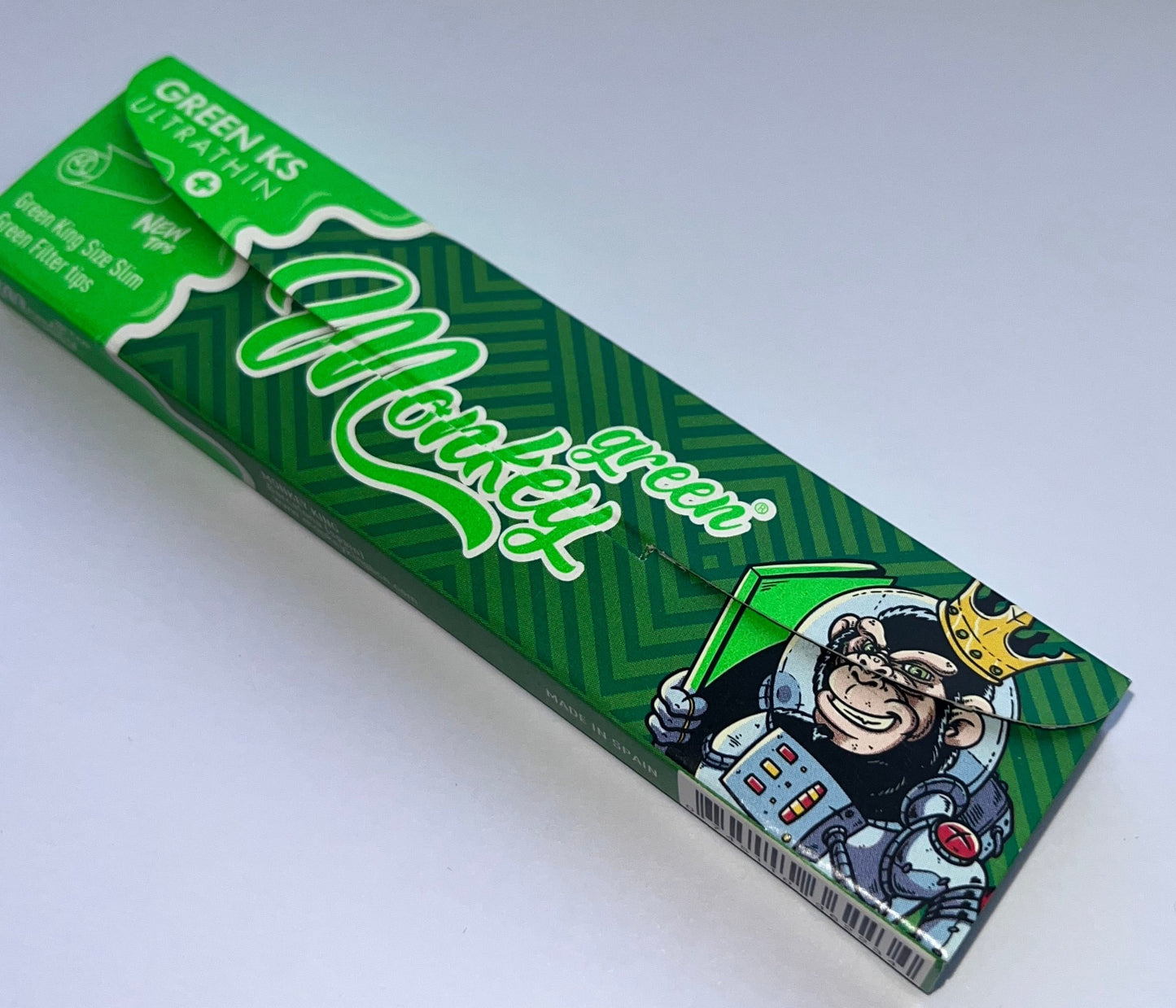 Monkey Green Rolling papers + Tips
