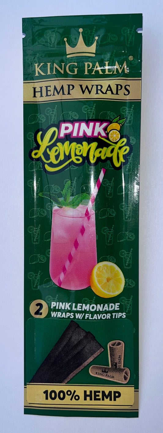 Pink Lemonade King Palm Hemp Wraps