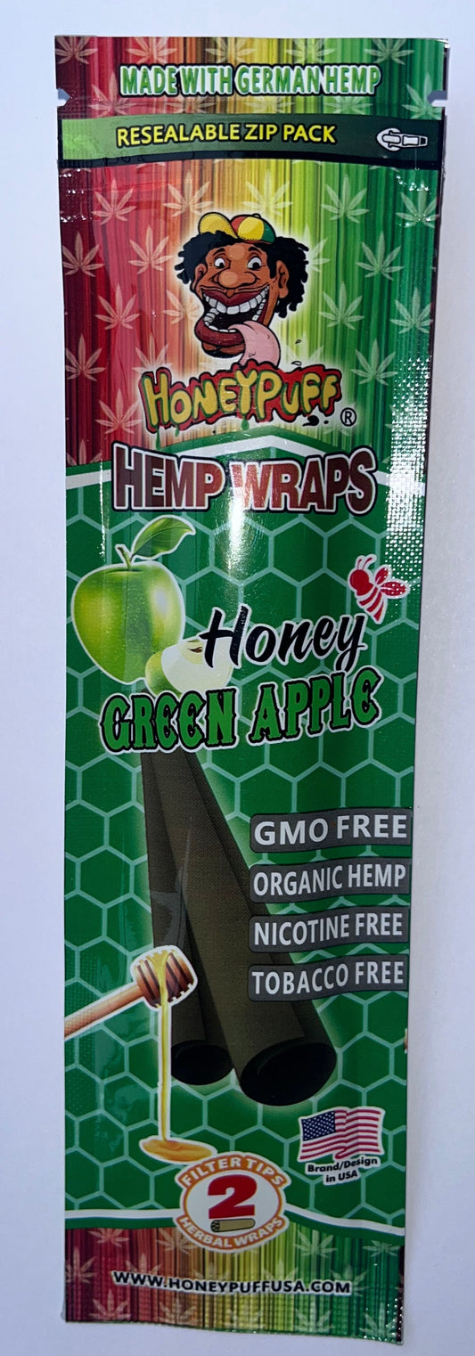 Green Apple HoneyPuff Hemp Wraps