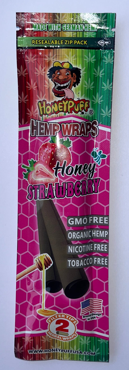 Strawberry HoneyPuff Hemp wraps