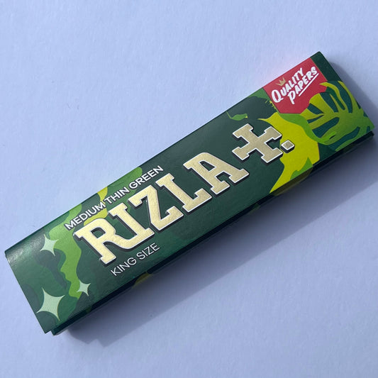 Medium Thin Green King Size RIZLA
