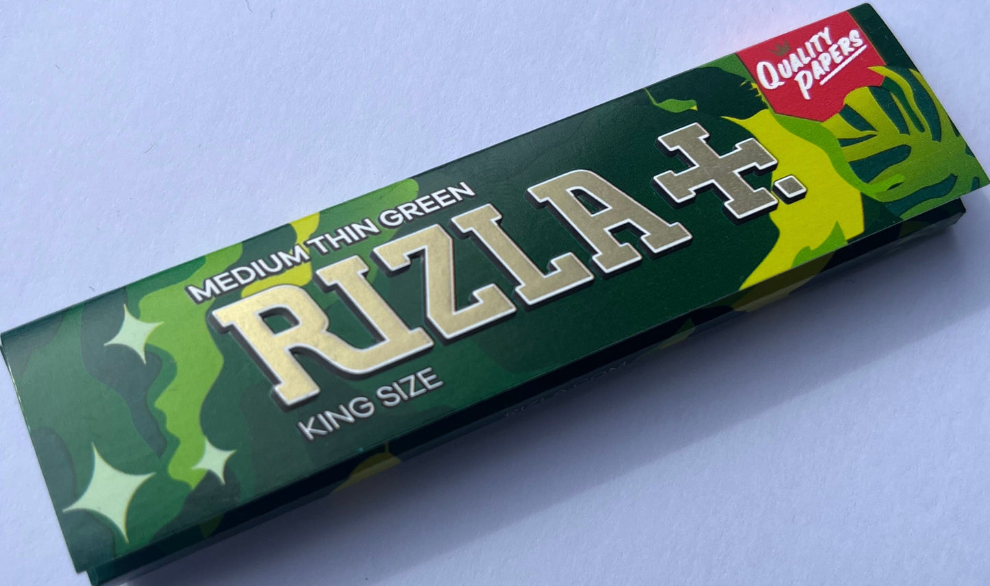 Medium Thin Green King Size RIZLA